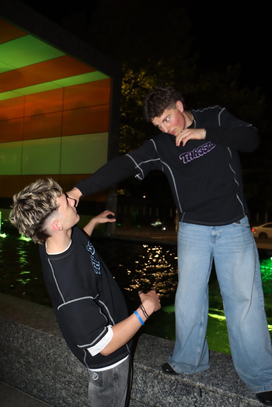 Reverse stitch T shirt