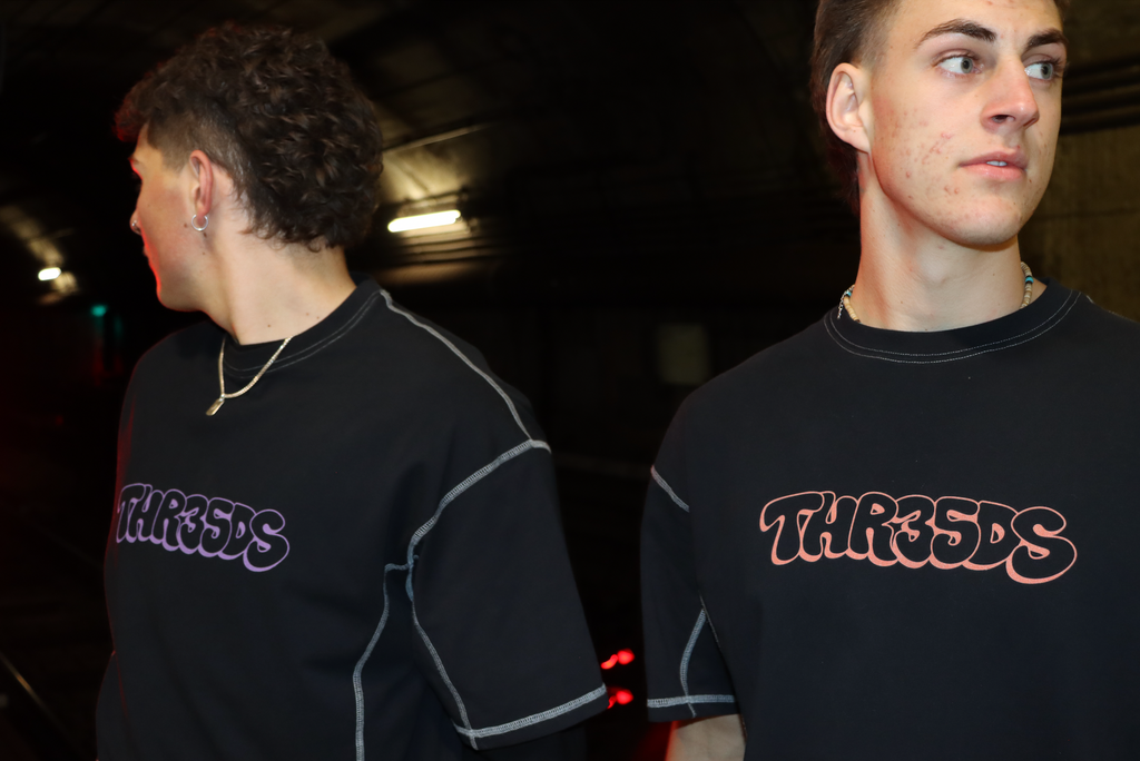 Reverse stitch T shirt